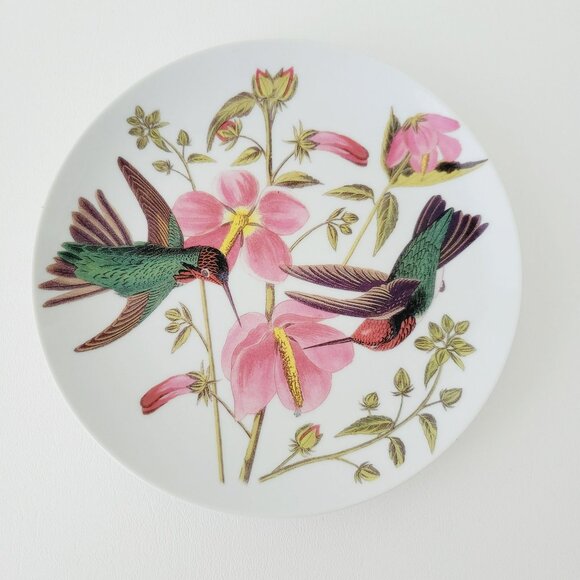 Godinger Audubon Bird Salad Plates (3), Hummingbird, Blue Wing Warbler, Cardinal - Picture 6 of 13